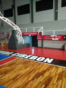 lantai kayu Jati GMC Arena Cerebon