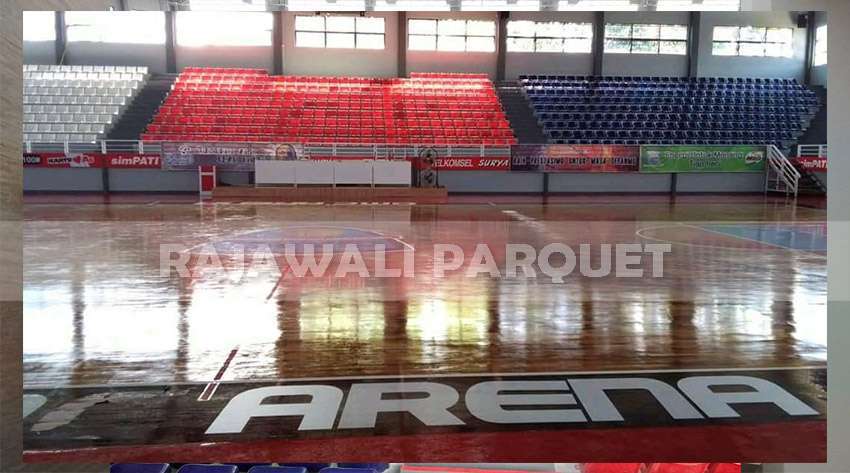 lantai kayu Jati GMC Arena Cerebon