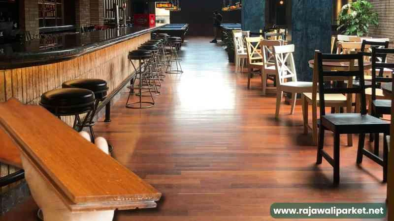 lantai kayu solid indoor