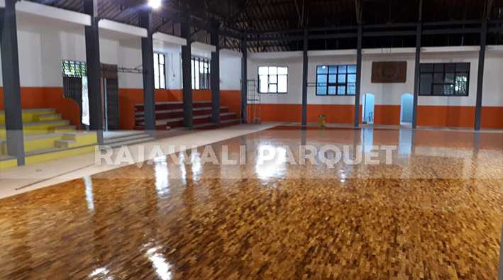 lantai kayu parket jati lapangan basket tabanan juara Bali