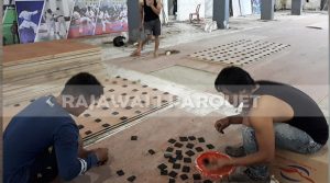 lantai kayu parket jati lapangan basket tabanan juara Bali