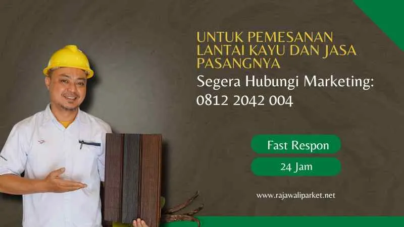 pemesanan dan jasa pasang lantai kayu